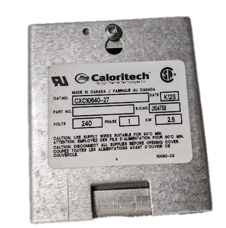 Caloritech CXC10640-27 New Genuine Original Immersion Heater Element 2500W, 240V, 1Ph