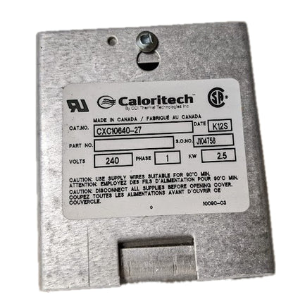 Caloritech CXC10640-27 New Genuine Original Immersion Heater Element 2500W, 240V, 1Ph