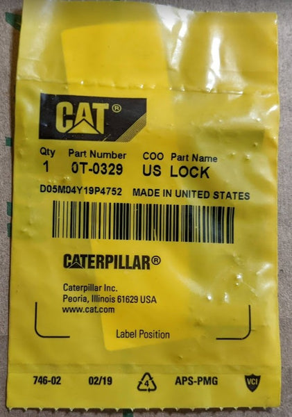 CAT Caterpillar 0T-0329 Genuine Original OEM Nut Lock (0T0329)