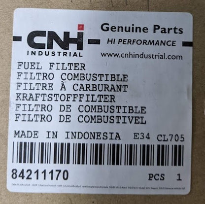 CNH Industrial Case IH/New Holland 84211170 New Genuine Original Fuel Filter