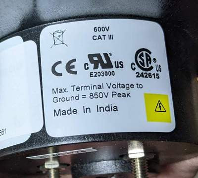 Crompton 364-02AA-LSPK-C7 New Genuine Original Challenger Series Analog Panel Meter 0-100A
