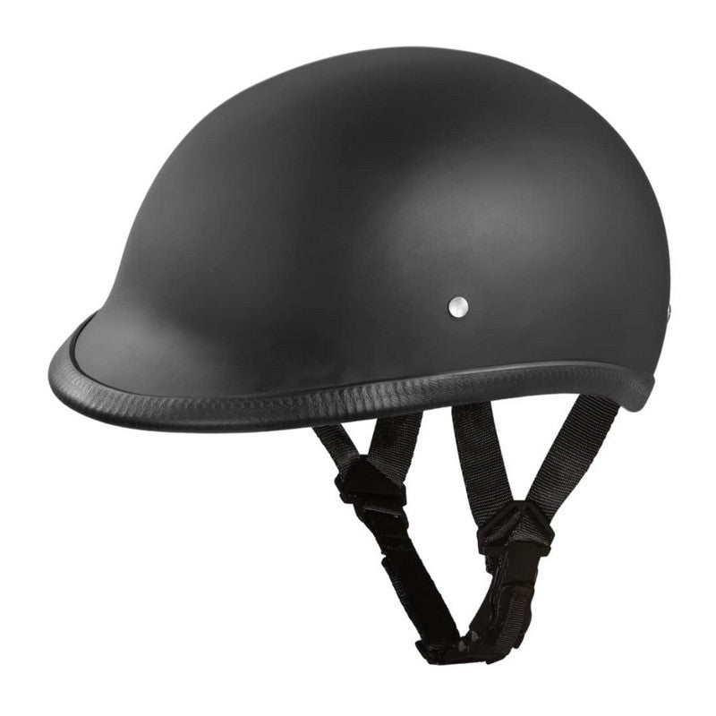 Daytona Hawk "Polo Style" New DOT Helmet, Dull Black, Size XS