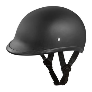 Daytona Hawk "Polo Style" DOT Helmet, Dull Black, Size XS