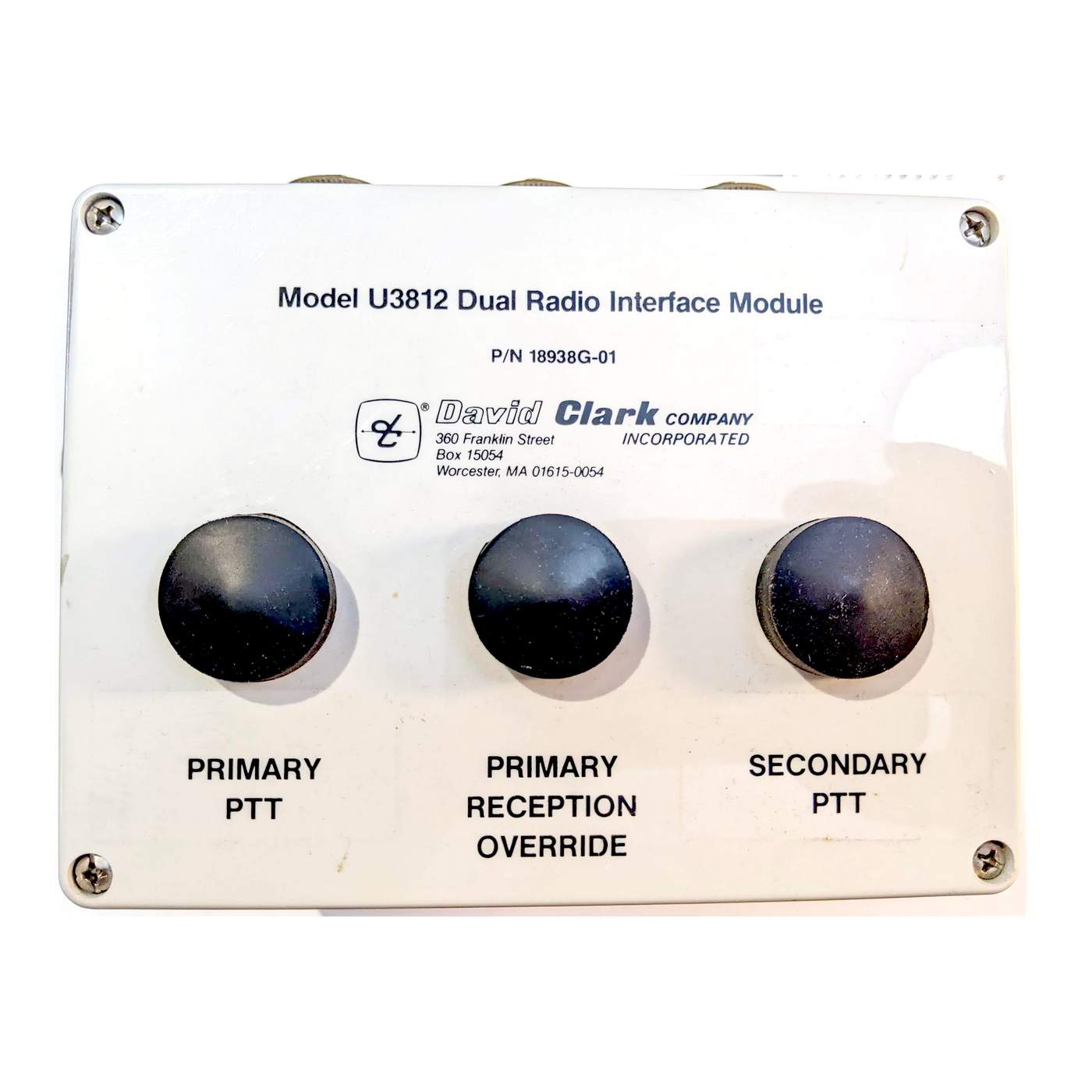 David Clark Company U3812 Dual Radio Interface Module (18938G-01)