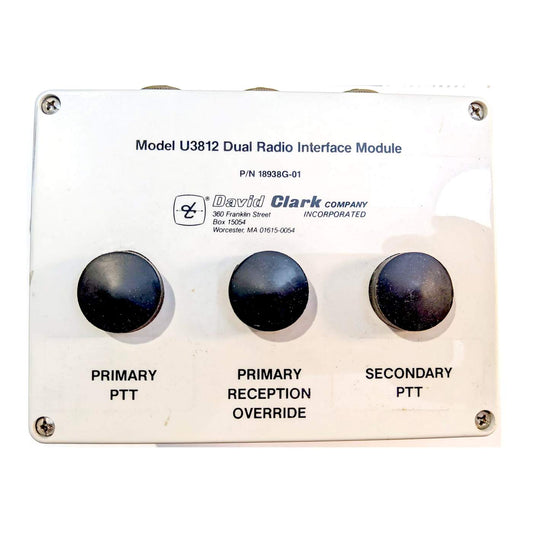 David Clark U3812 Dual Radio Interface Module (18938G-01)