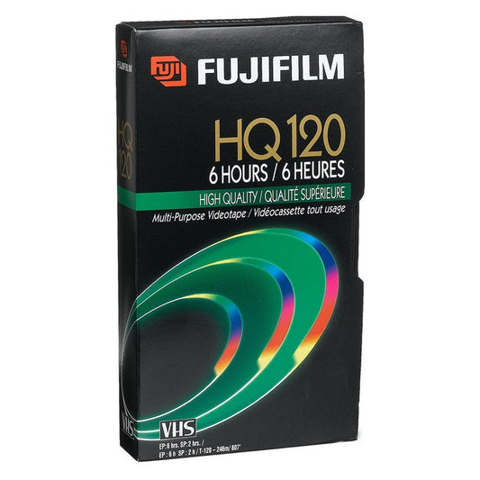 Fujifilm HQ120 6 Hour Blank VHS Tape, 1-Pack, New (HQ T-120)
