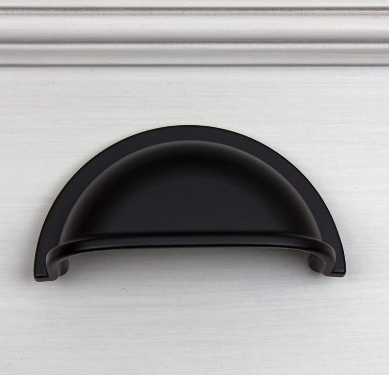 GlideRite Hardware 953-MB-10 Classic Bin Cabinet Door Pulls, 10 Pack, 2.875", Matte Black