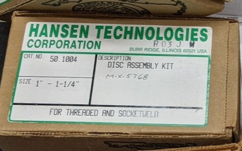 Hansen Technologies 50.1004 New Genuine Original Seat Disc Assembly Kit
