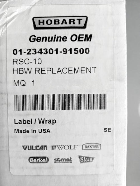 Hobart 01-234301-91500 Genuine Original OEM RSC-10 HBW Hydroblend Replacement Filter Cartridge (0123430191500, 23430191500, 234301)