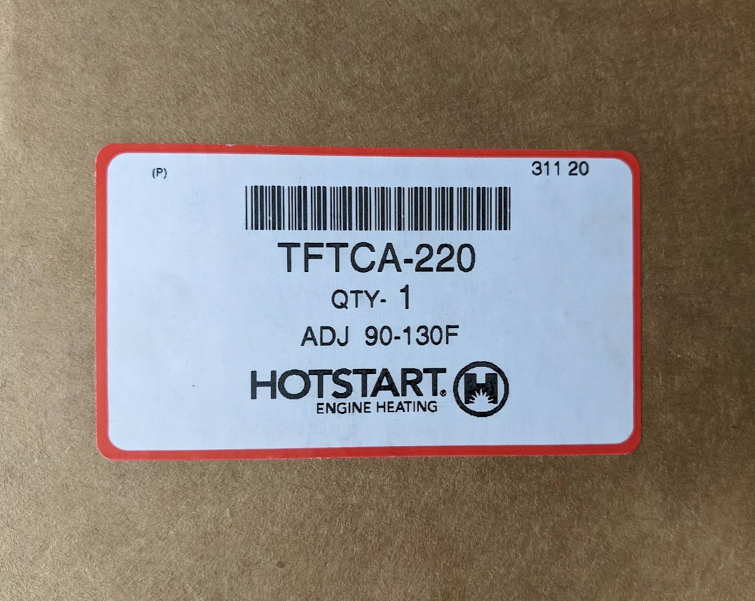 Kim Hotstart TFTCA-220 New Genuine Original Adjustable Thermostat