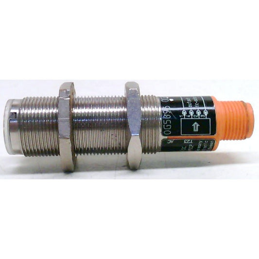 IFM OG5096 Through-Beam Sensor, Infra-Red Efector, Threaded Type, Quick Disconnect (OGE-FPKG/V4A/US-100, 0G5096)