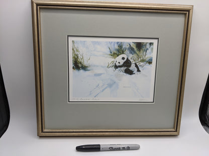 Dale Cooper "Bamboo Palace" Panda Art Print, Signed, Canadian Artist, Framed