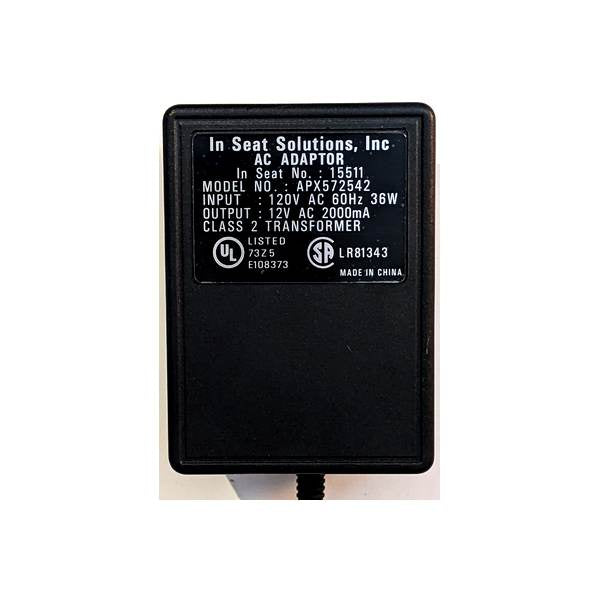 In Seat Solutions APX572542 Genuine Original OEM AC Adaptor for In Seat 15511