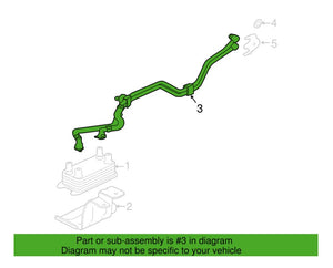 Jaguar T4A11794 Genuine Original OEM Oil Cooler Line for F-Pace 2018-2020