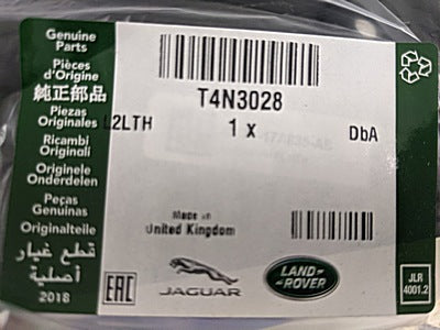 Jaguar T4N3028 New Genuine Original Number Plate Bracket