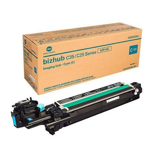 Konica Minolta IUP14C Genuine Original Cyan Imaging Unit for Bizhub C25 C35 C35P (A0WG0KG)