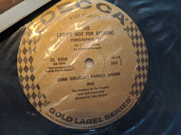 "The Lady's Not For Burning" Vinyl LP 2-Disc Set