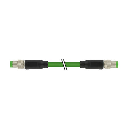 Murr Elektronik 7000-89701-7910500 M8-M8 Male, Shielded, 1x4xAWG26 Drag Chain 5m