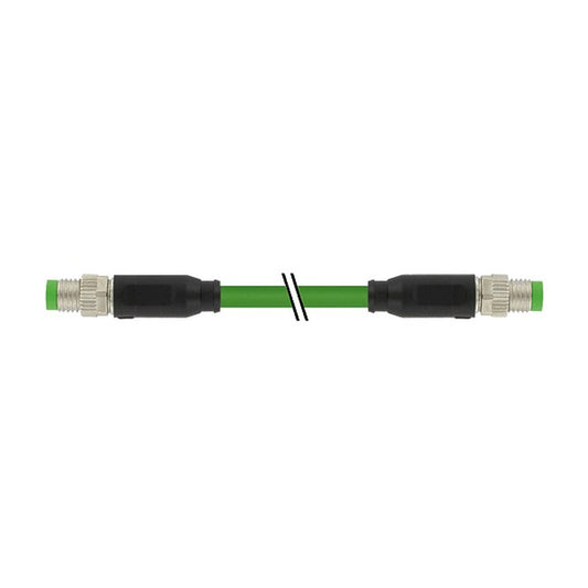 Murr Elektronik 7000-89701-7910500 M8-M8 Male, Shielded, 1x4xAWG26 Drag Chain 5m