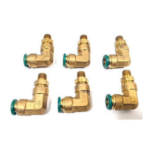 Parker X169PL-6-2 Prestolock Push-to-Connect Brass Fittings, Box of 6 (X169PL62)