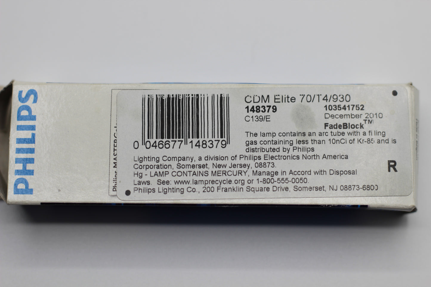 Philips 148379 70/TC/930 New Genuine Original Mastercolour CDM Elite 70W/930 Ceramic Lamp