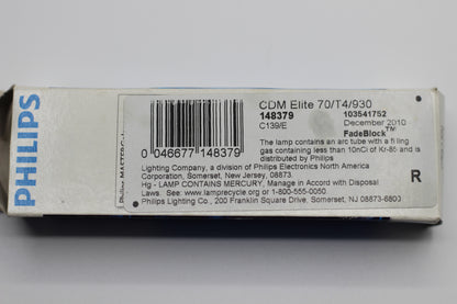 Philips 148379 70/TC/930 New Genuine Original Mastercolour CDM Elite 70W/930 Ceramic Lamp