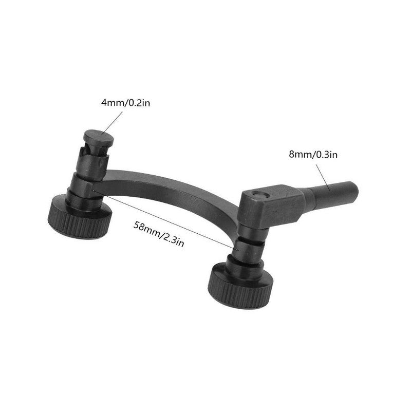 Dial/Test Indicator Holder, Half Round, Durable Steel