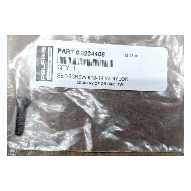 Polaris 3234408 Genuine Original OEM Set Screw #10-14 With Nylok for select Ranger Sportsman Models 2006-2021