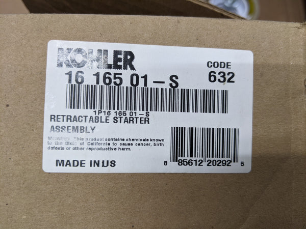 Kohler Engines 16 165 01-S Genuine Original Retractable Starter Assembly