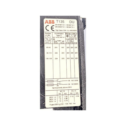 ABB T135 DU 110 New Genuine Original Thermal Overload Relay