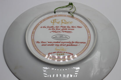 Anna Perenna  "Arctic Spring" Complete 4 Plate Series, Inuit Art by Nori Peter