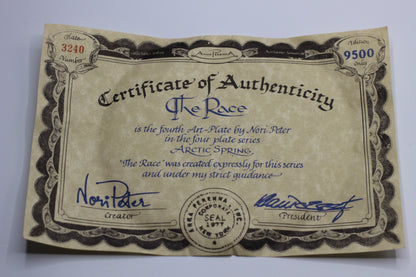 Anna Perenna  "Arctic Spring" Complete 4 Plate Series, Inuit Art by Nori Peter