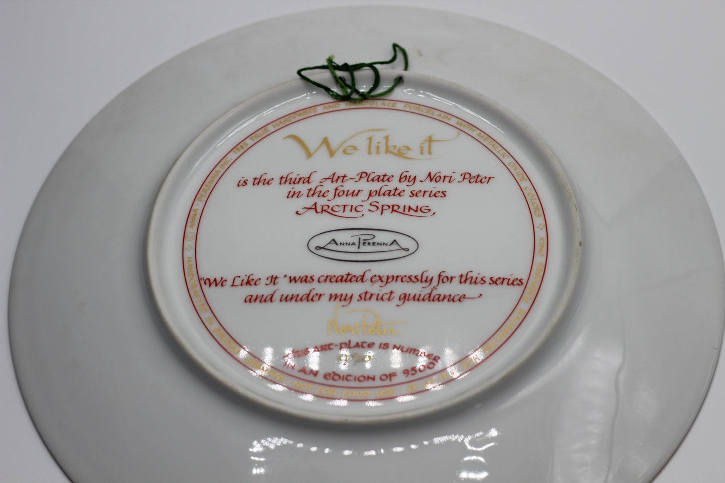 Anna Perenna  "Arctic Spring" Complete 4 Plate Series, Inuit Art by Nori Peter