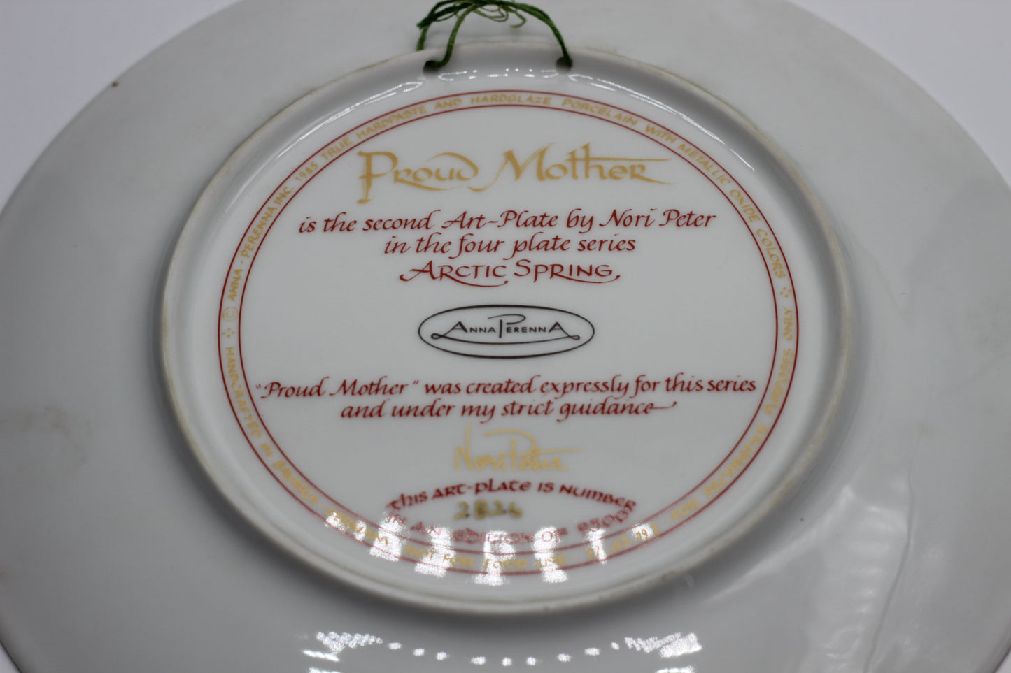 Anna Perenna  "Arctic Spring" Complete 4 Plate Series, Inuit Art by Nori Peter