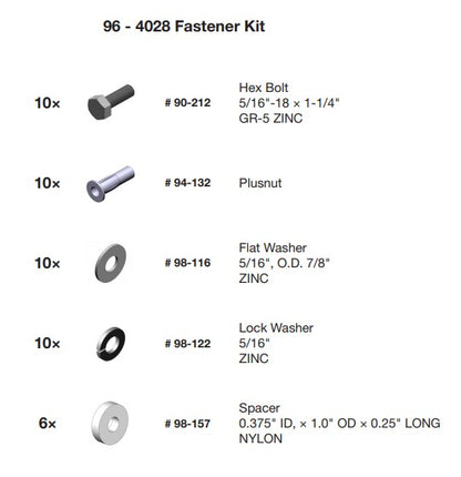 Ranger Design 96-4028 New Genuine Original Fastener Kit (FK-7151)