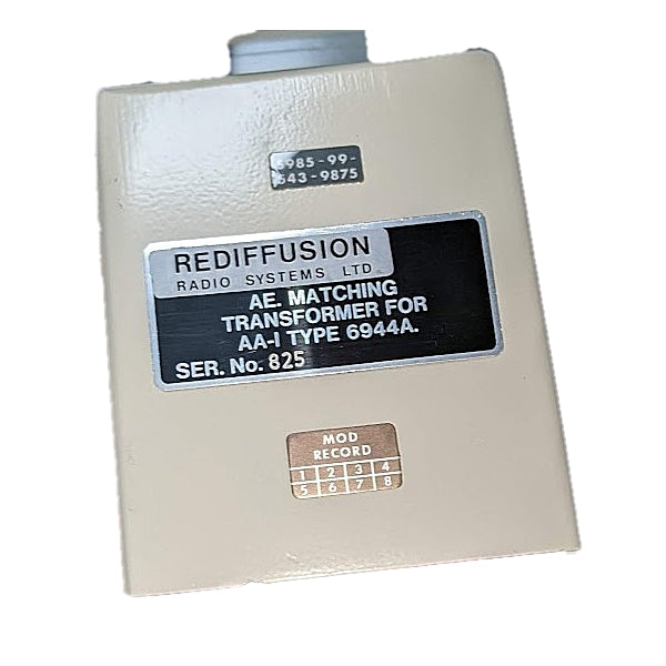 Rediffusion AE Matching Transformer for AA-I Type 6944A (NSN 5985-99-543-9875)