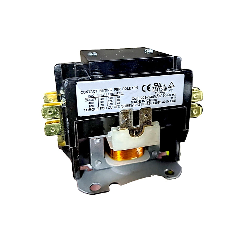 Reznor 234172 Definite Purpose Contactor 208-240V, 50/60Hz, 1PH for EGHB