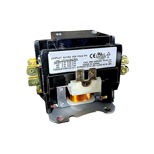 Reznor 234172 Definite Purpose Contactor 208-240V, 50/60Hz, 1PH for EGHB