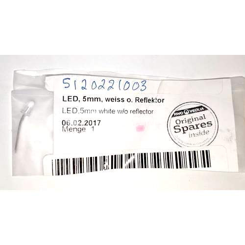 RWO/Veolia 5120221003 LED, 5mm, White, Without Reflector