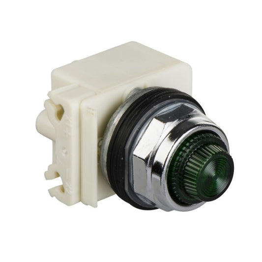 Schneider Electric/Square D 9001KP35LLL31 Panel Mount Indicator Pilot Light, 24-28V, 30mm, Blue Lens