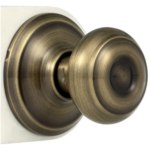 Schlage Georgian Antique Brass Passage Hall/Closet Door Knob (F10VGEO609)