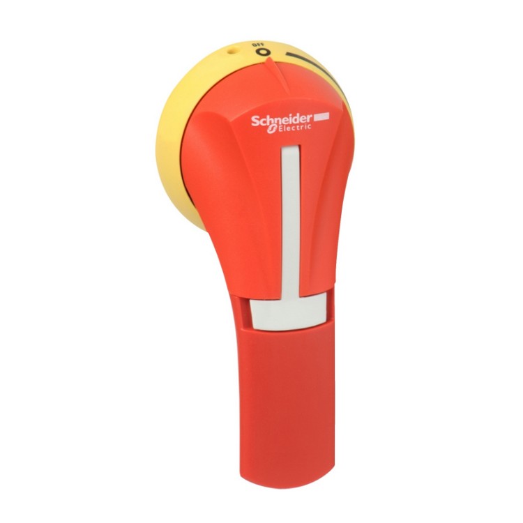 Schneider Electric GS2AH440 External Rotary Handle, TeSys GS, Red/Yellow, 30-400A, UL