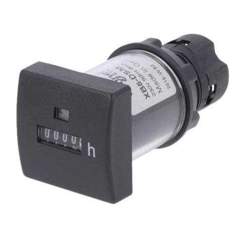 Schneider Electric XB5-DSM6 Harmony Series Hour Counter, Mechanical 5 Digit Display, 230-240 VAC, 60Hz, 8mA