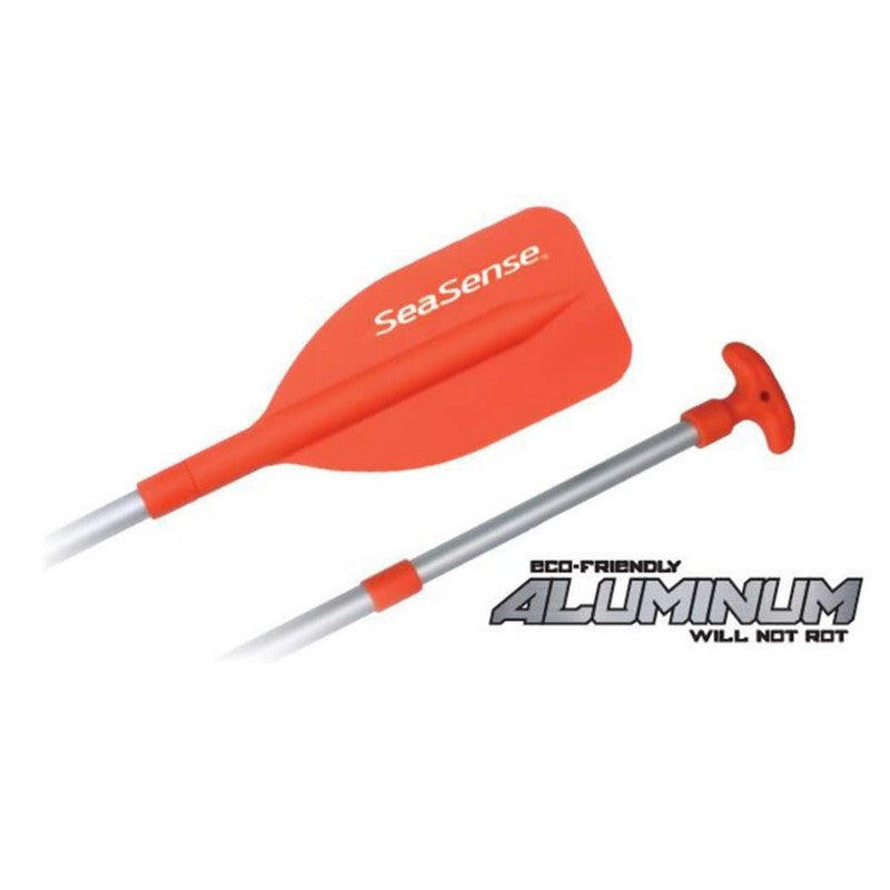 SeaSense Adjustable Telescoping Mini Paddle and Hook, 22 to 42-Inches, Orange