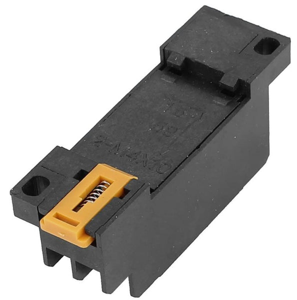 Uxcell 2-M4X10 8 Terminal 35mm DIN Rail Mounted Power Relay Socket Base