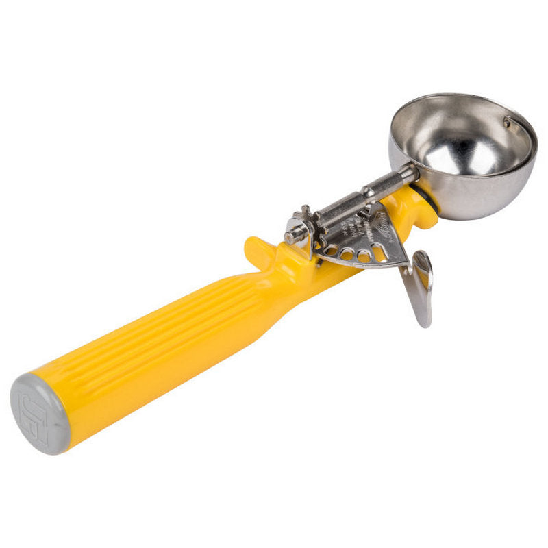 Vollrath 1 5/8-oz Stainless Steel Disher, Size 20, Yellow Handle, Model 47144