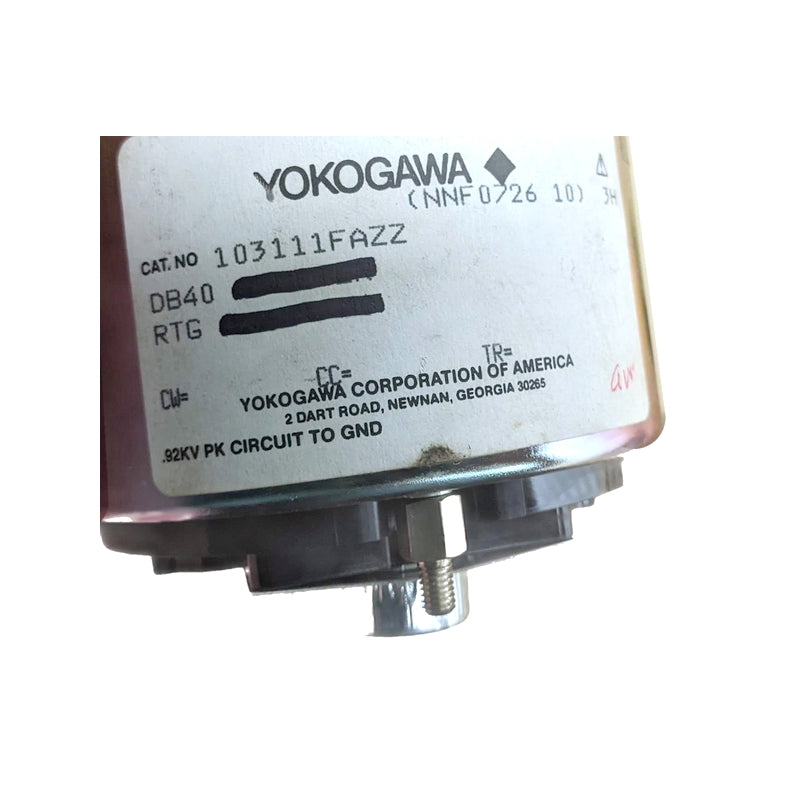 Yokogawa 103111FAZZ Type DB40 Electric Tachometer, Panel Meter, 0-1200 RPM