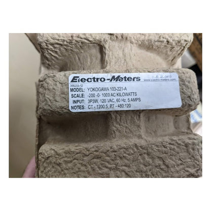 Yokogawa 103-221-A New Genuine Original Analog Switchboard Wattmeter, AB40 Series